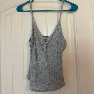 Abercrombie & Fitch Blue Floral Tank Top